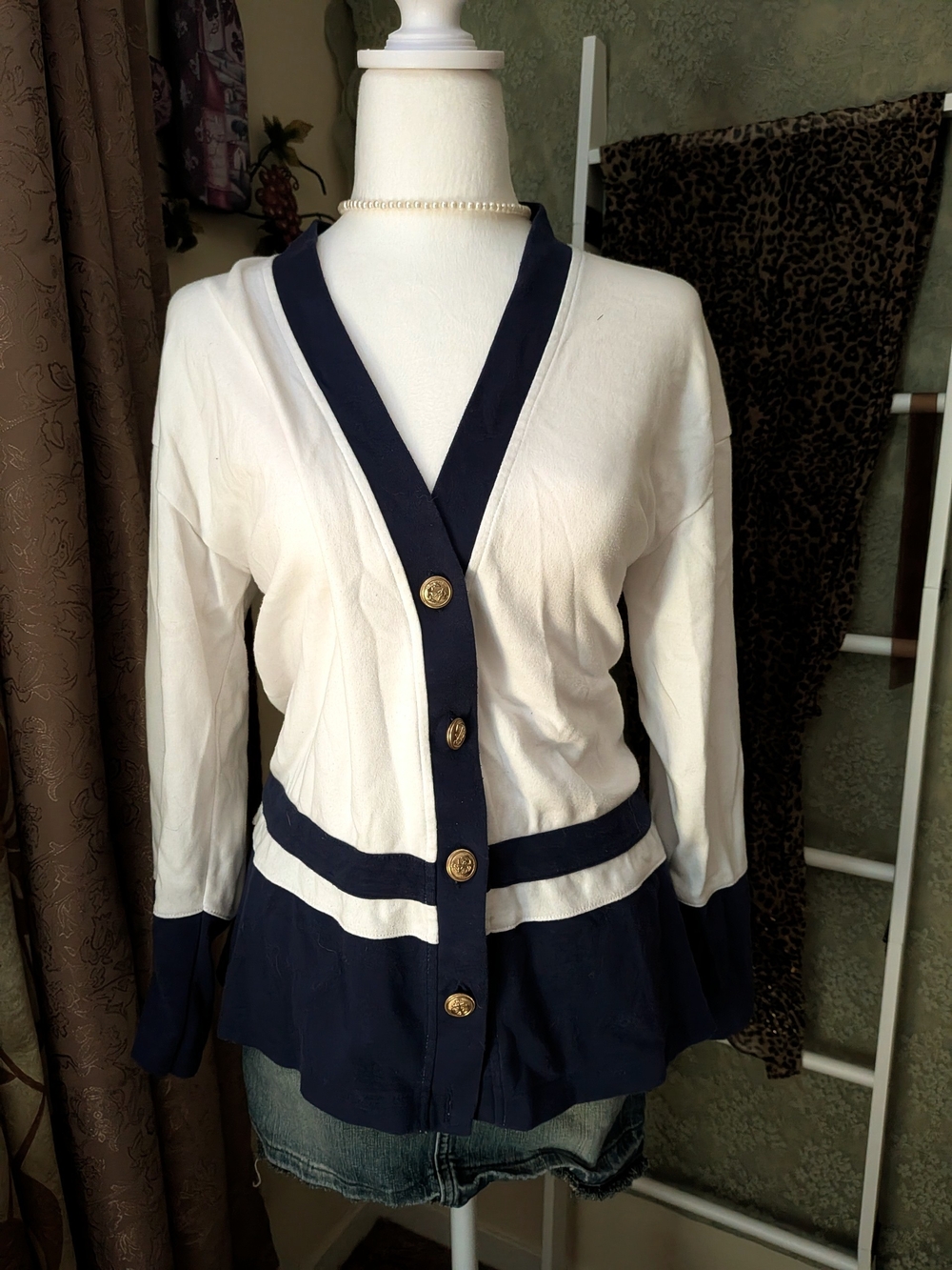 Northern Spirit Petites Quiet Luxury Costal Preppy Cardigan